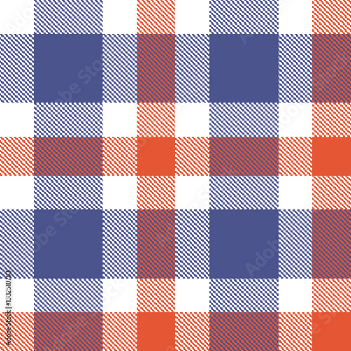 Elegant Seamless Tartan featuring Dusty white and Pale twilight Fabric Design