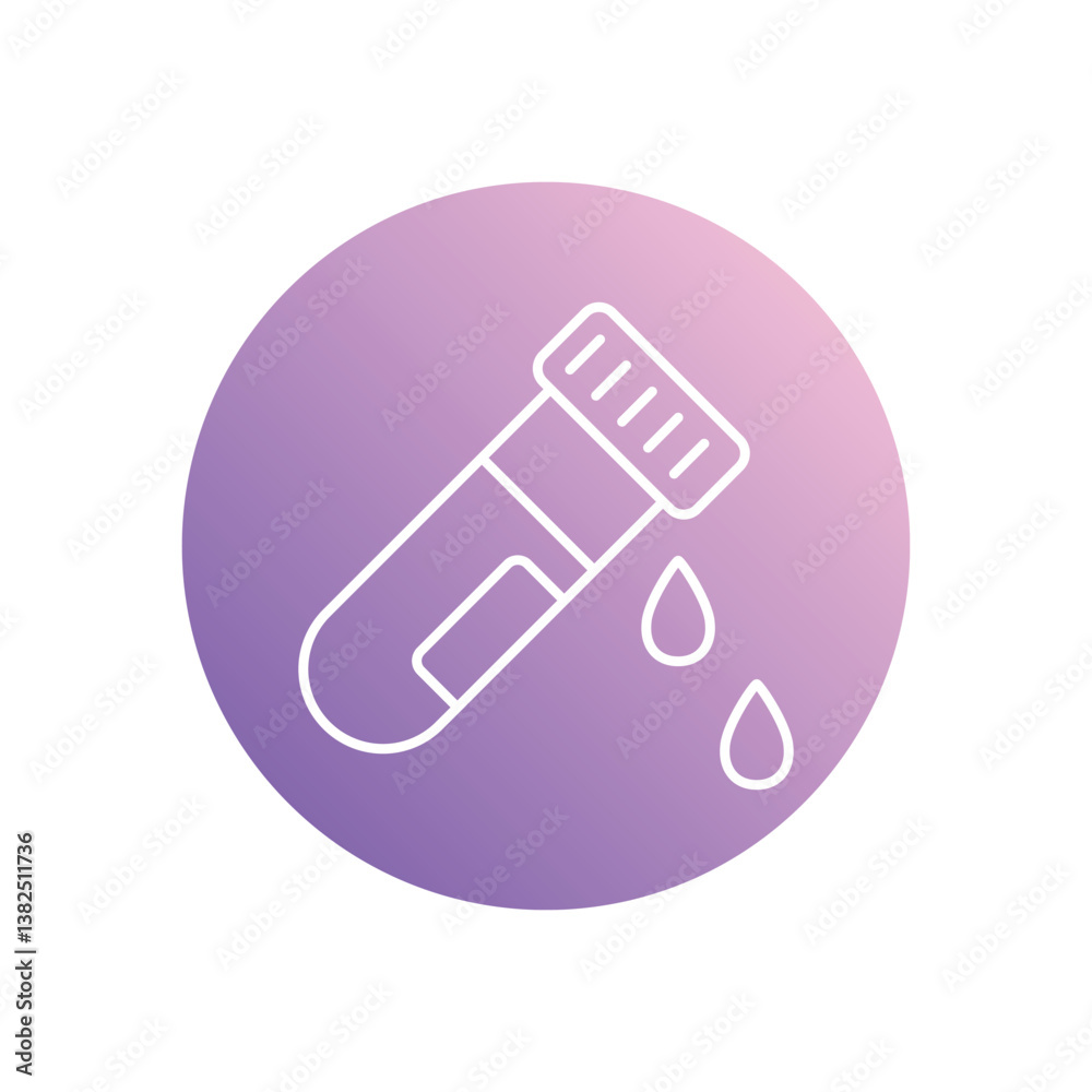 Blood Test icon isolated on a white background. Vector illustration. Blood Test icon isolated on a white background. Vector illustration.