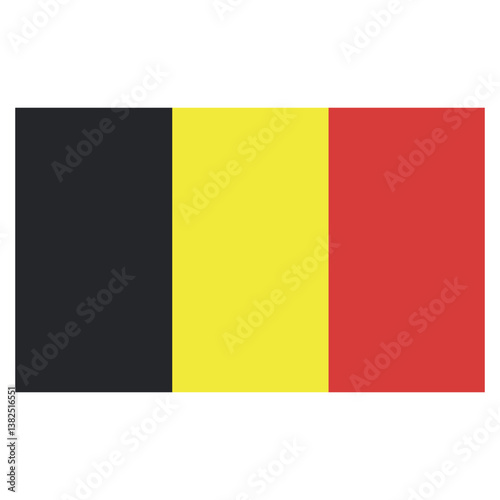 Belgium flag vector icon