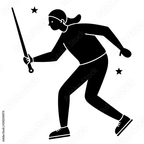 baseball player silhouette