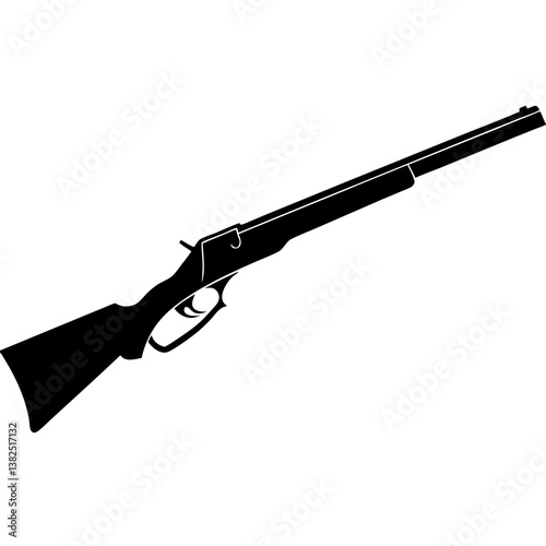 machine gun isolated on white
