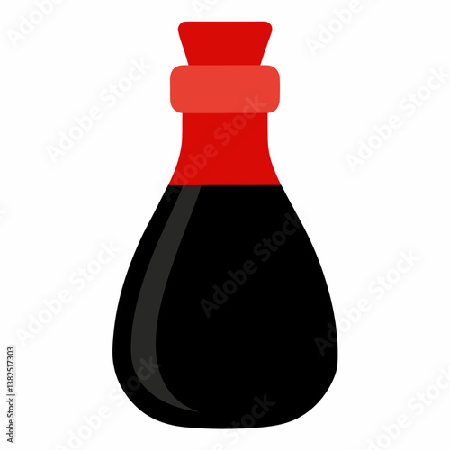 vector illustration of a vase with a glass