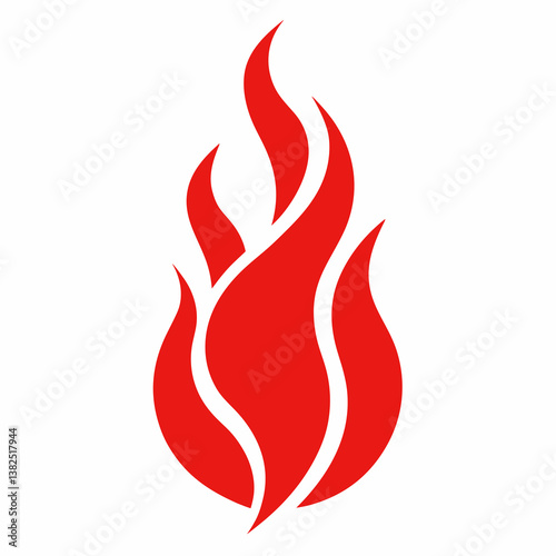 vector illustration of a fire