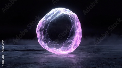 Galactic aurora weapon glowing inside obsidian shell, shadow turned into light storm