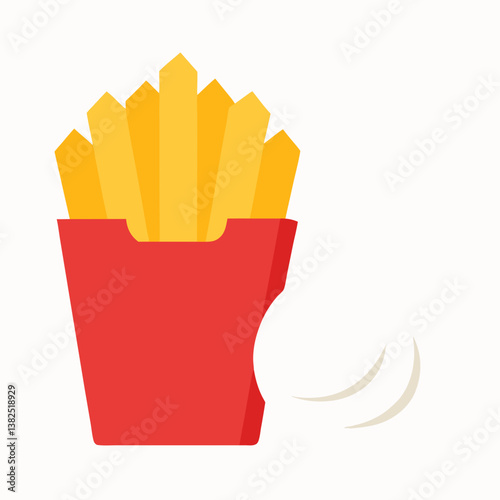 french fries and ketchup