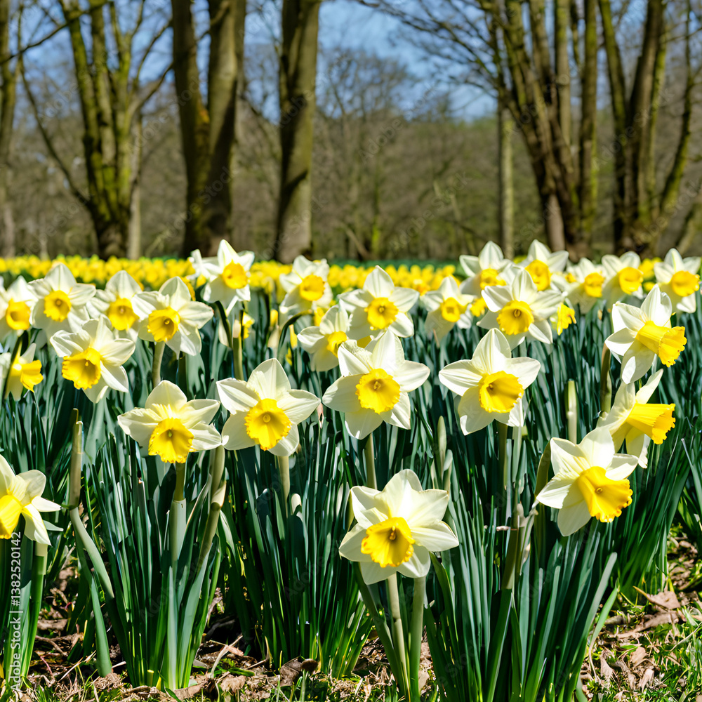 daffodils in spring daffodils in spring