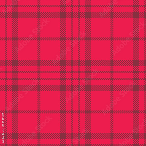 Rustic pinkish red and Fire light maroon Seamless Tartan Fabric Design