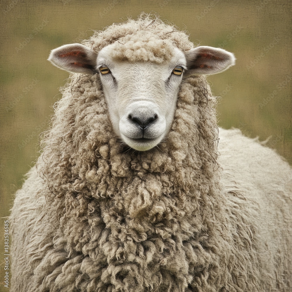 Longwool Sheep Portrait: Iconic Farm Animal with Soft Wool and Natural Beauty Longwool Sheep Portrait: Iconic Farm Animal with Soft Wool and Natural Beauty