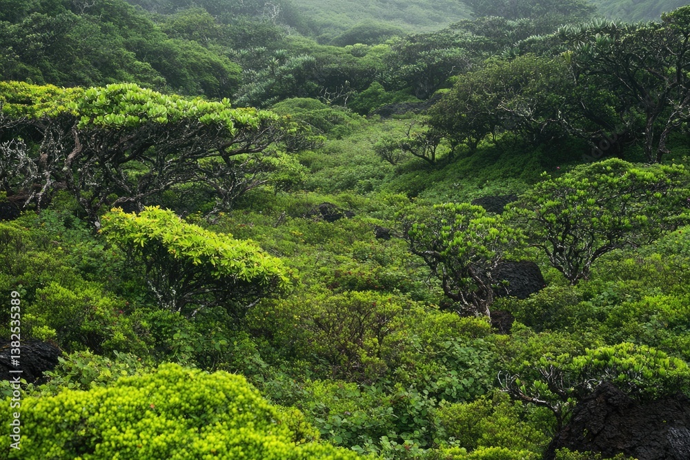 Los Gemelos: Exploring Asteraceae Daisy Trees in the Galapagos Greenery Los Gemelos: Exploring Asteraceae Daisy Trees in the Galapagos Greenery