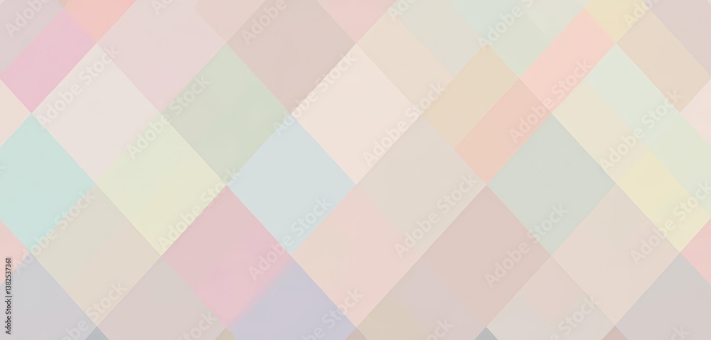 Seamless pastel rhombus pattern, gentle vector background for design, wallpaper, poster Seamless pastel rhombus pattern, gentle vector background for design, wallpaper, poster