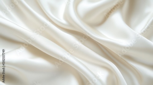 Soft White Wavy Texture Background By Generated AI