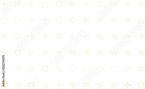 Wallpaper Mural Star icons. Twinkling stars. Sparkles, shining burst. Christmas or New Year symbols. Torontodigital.ca