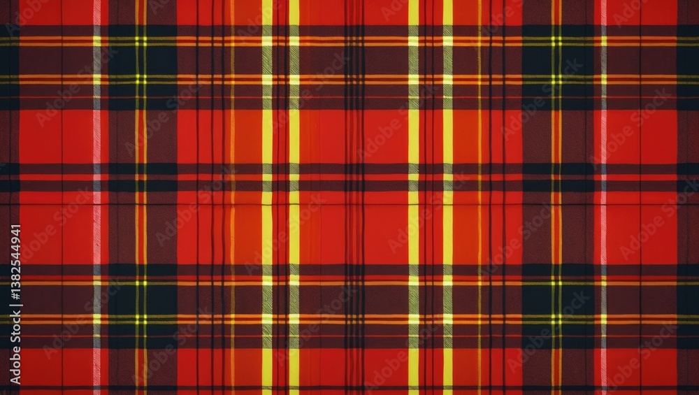 Obraz premium Pattern of Seamless Red Tartan
