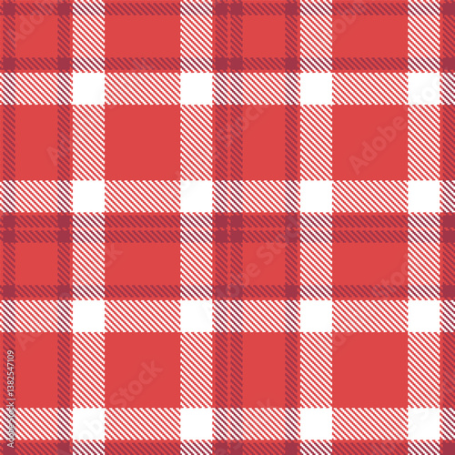 Plaid pattern seamless. Dusty faded red & Dark dark rose Tartan Fabric Design. 