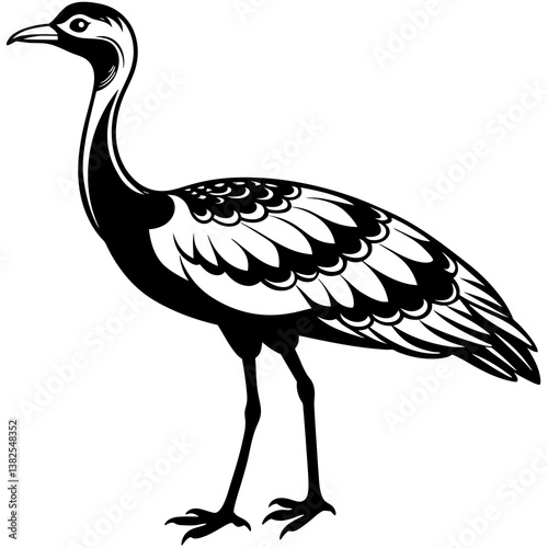 black crowned crane