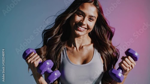 The Woman with Dumbbells