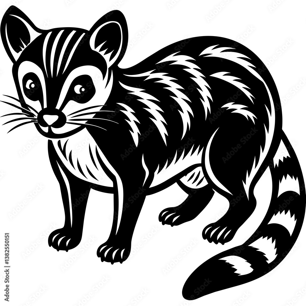 Fototapeta premium vector illustration of a cat