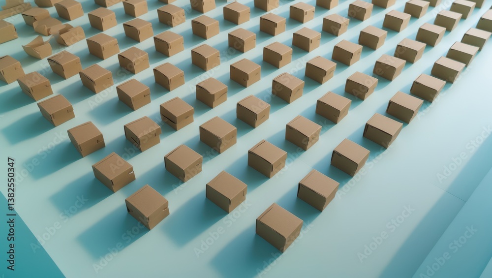 Paper boxes arranged on a light backdrop. Aerial view, flat lay. Zero waste idea, eco-friendly gifts. Paper boxes arranged on a light backdrop. Aerial view, flat lay. Zero waste idea, eco-friendly gifts.