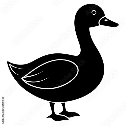 duck isolated on white