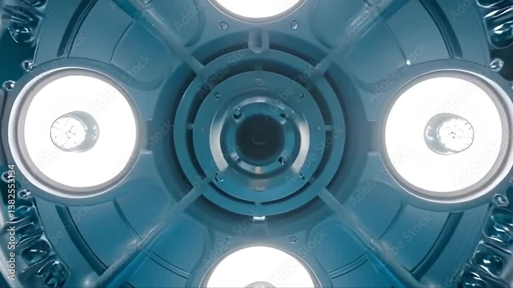 Futuristic Machine Abstract Technological Design