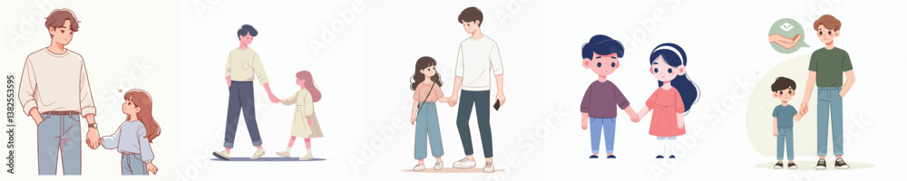 vector collection of brothers holding hands vector collection of brothers holding hands
