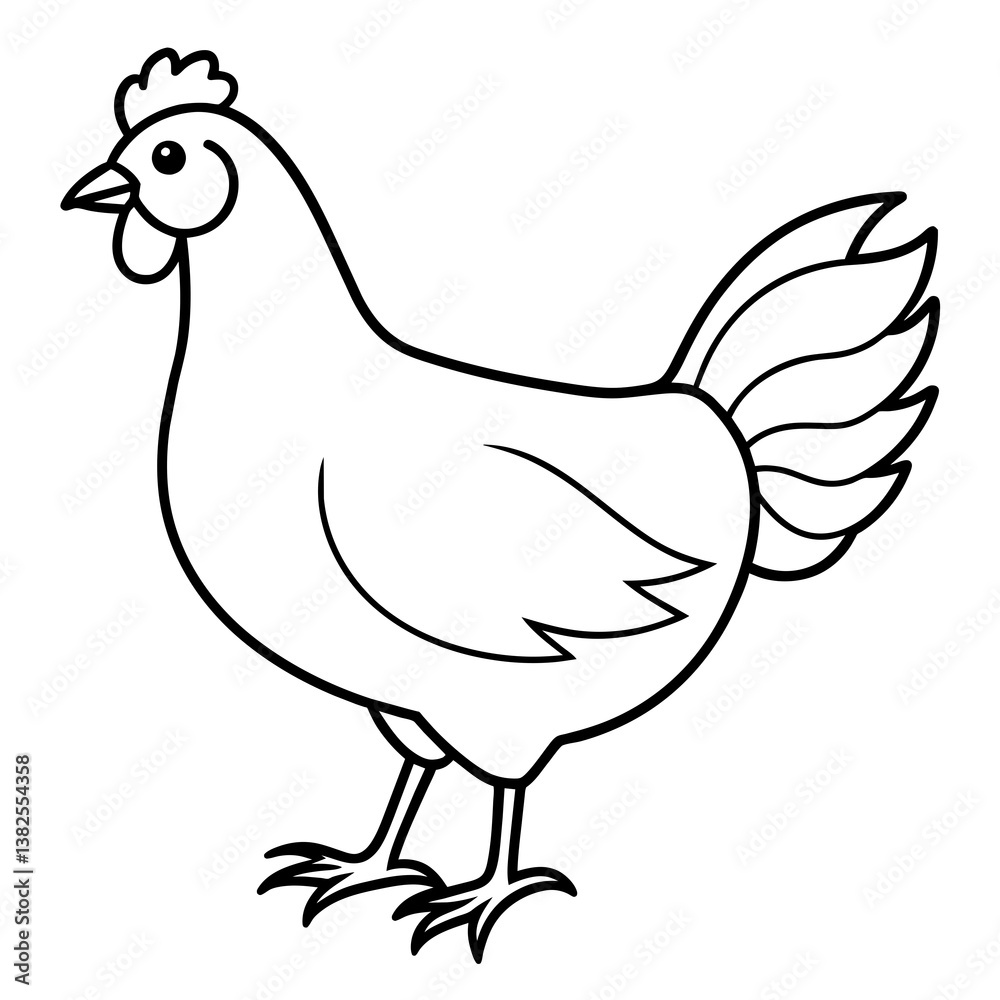 Fototapeta premium hen and chicken