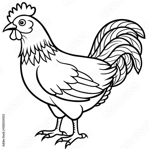 hen and rooster