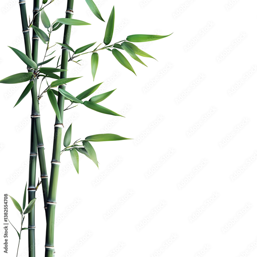 Fototapeta premium chinese bamboo isolated on transparent background