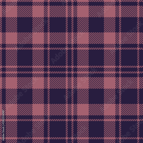 Wallpaper Mural Vivid mauve and Dusty navy Seamless Tartan Fabric Design Torontodigital.ca