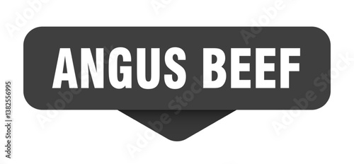 angus beef sticker. angus beef sign on transparent background