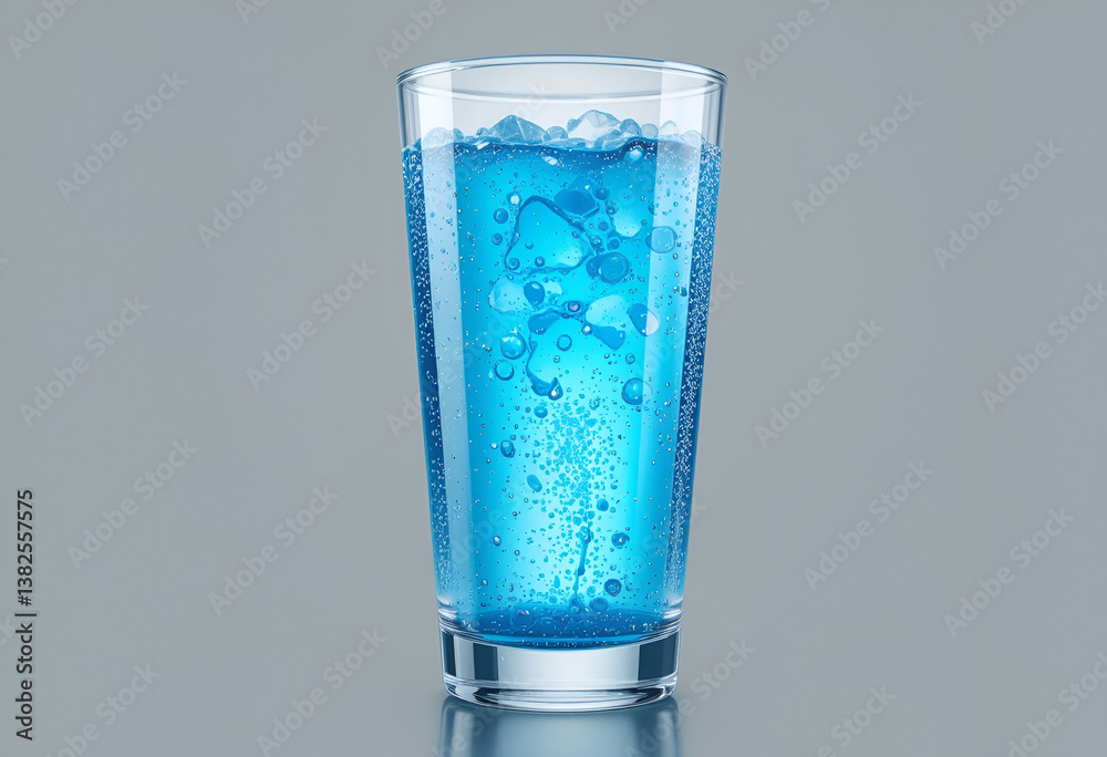Refreshing Blue Beverage with Ice in a Glass
A refreshing drink made with soda water and fruit flavor Refreshing Blue Beverage with Ice in a Glass
A refreshing drink made with soda water and fruit flavor