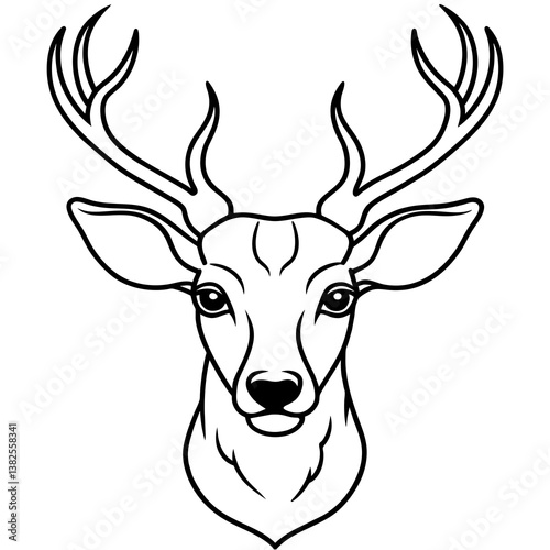 deer head vector