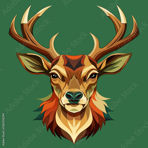 deer head vector