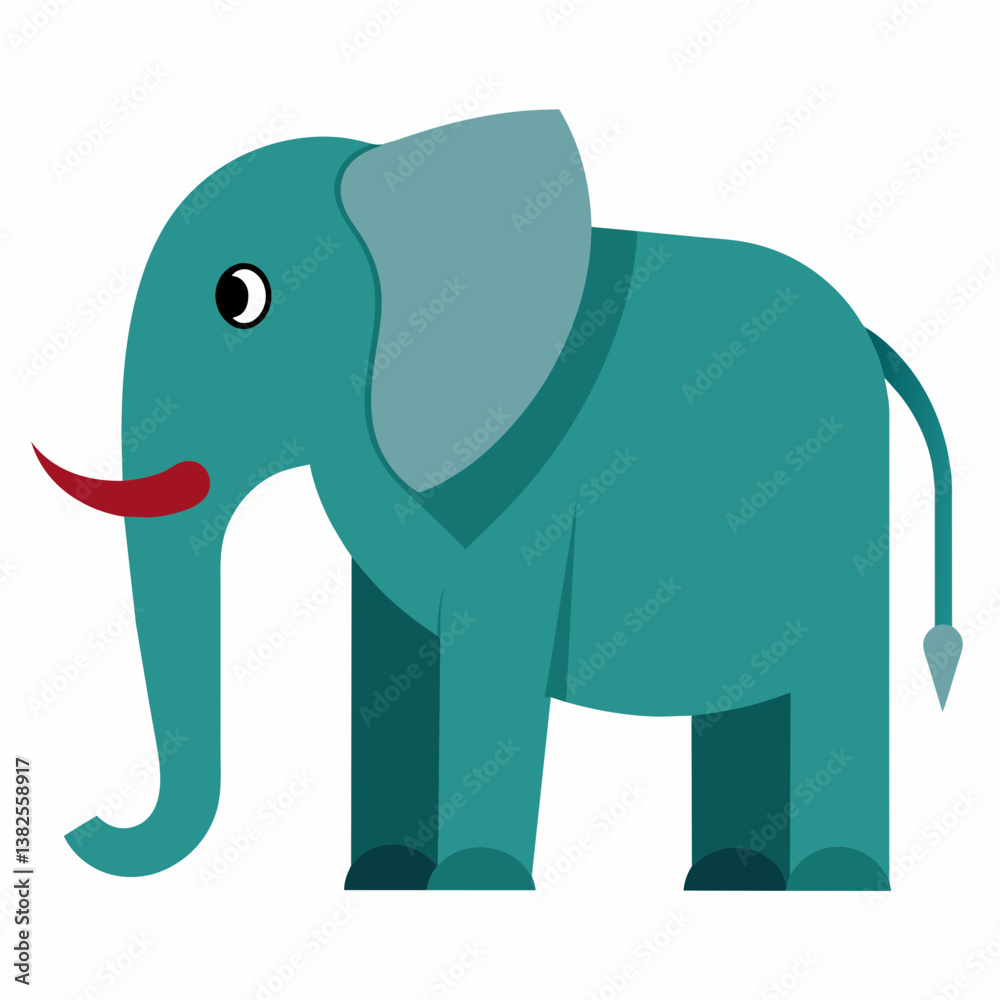 Fototapeta premium funny elephant cartoon