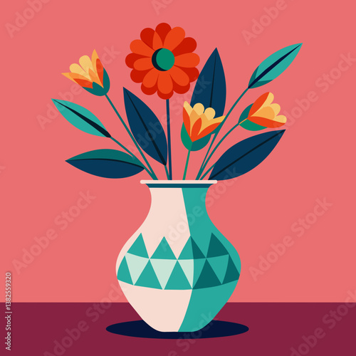 vase with flowers