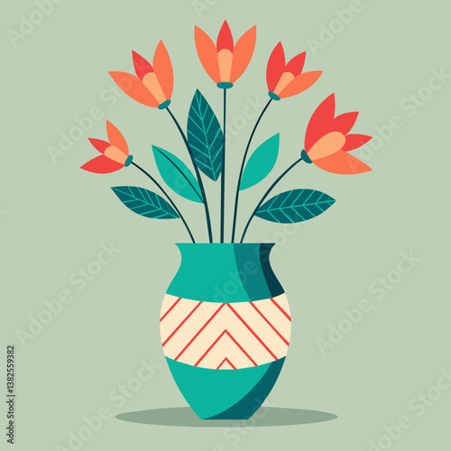 vase with flowers