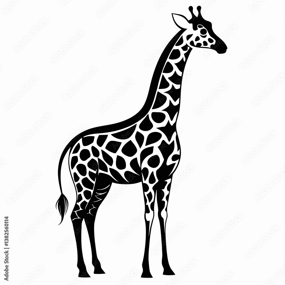 Naklejka premium giraffe vector illustration