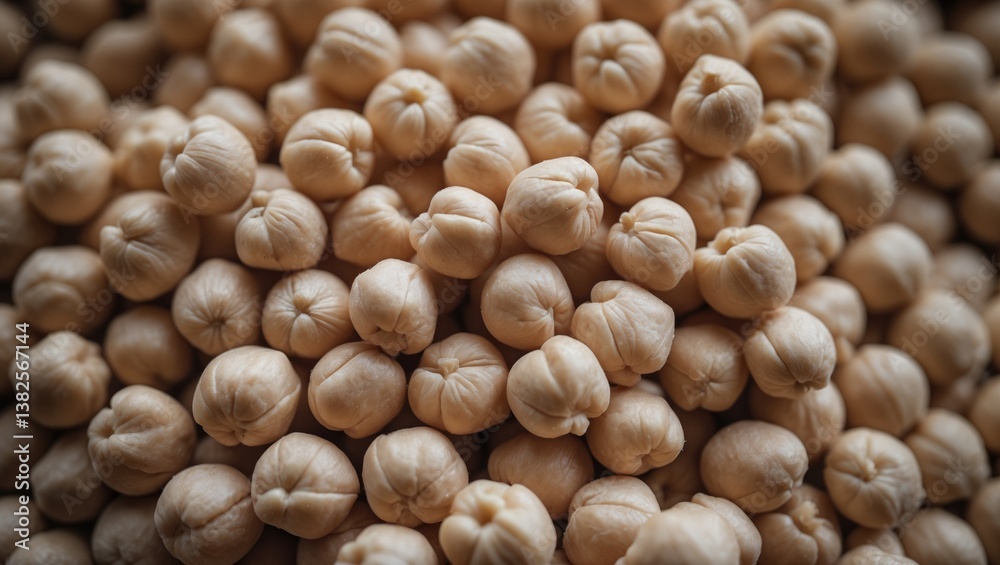 Close-up view of chickpeas, a pile of dried chickpeas, high-protein chickpeas. Close-up view of chickpeas, a pile of dried chickpeas, high-protein chickpeas.