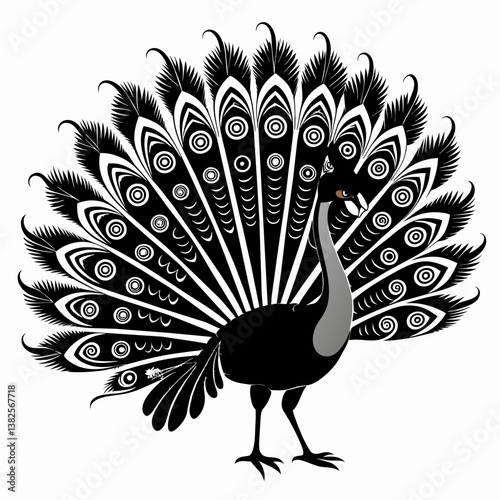 peacock vector illustration