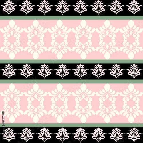 Luxury Damask Pattern – Elegant Ornate Design for High-End Interiors and Fashion Indulge in timeless sophistication with this exquisite damask pattern, meticulously crafted