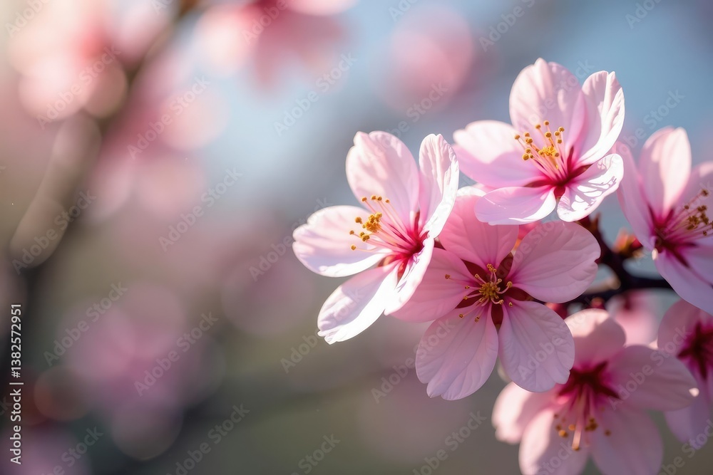 Delicate pink sakura blossoms, full bloom, soft petals , sakura, floral, blossom Delicate pink sakura blossoms, full bloom, soft petals , sakura, floral, blossom