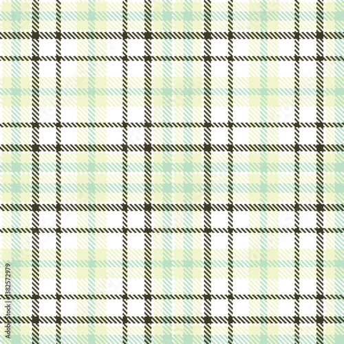 Elegant Seamless Tartan featuring Dusky white and Sandy eggshell Fabric Design