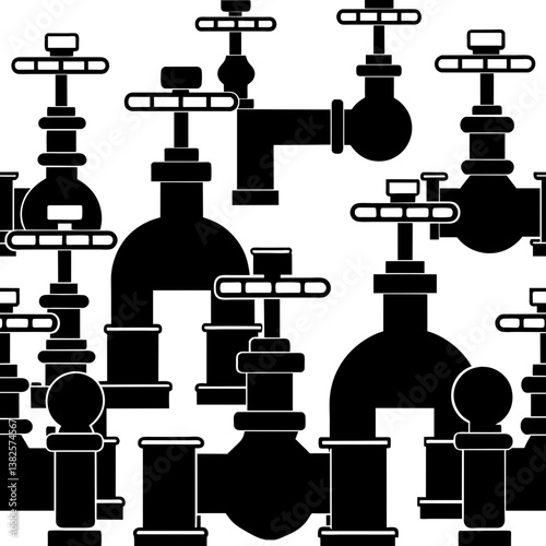 black and white water tap