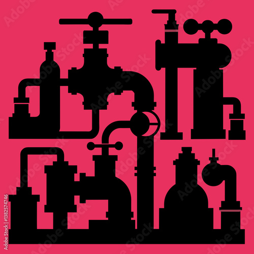 vector illustration of water tap