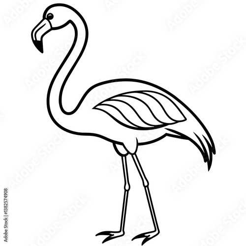 illustration of a flamingo