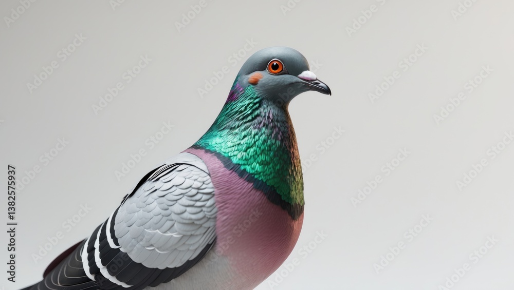 Full body of a standing bird isolated on a white background with a clipping path, front view. Full body of a standing bird isolated on a white background with a clipping path, front view.