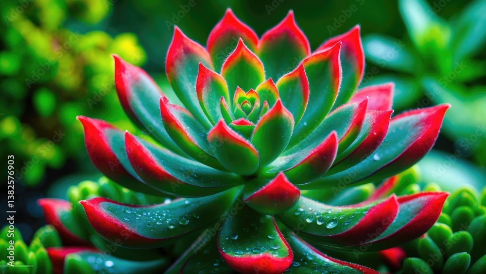 green aloe vera resembling flower with red tips and thick leaves green aloe vera resembling flower with red tips and thick leaves