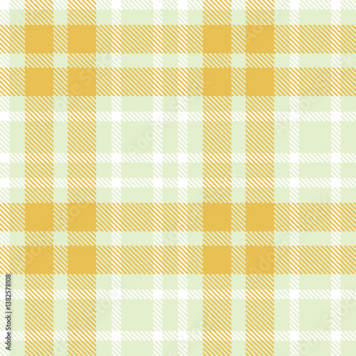 Elegant Vivid eggshell & Dusky white Seamless Tartan Fabric Design