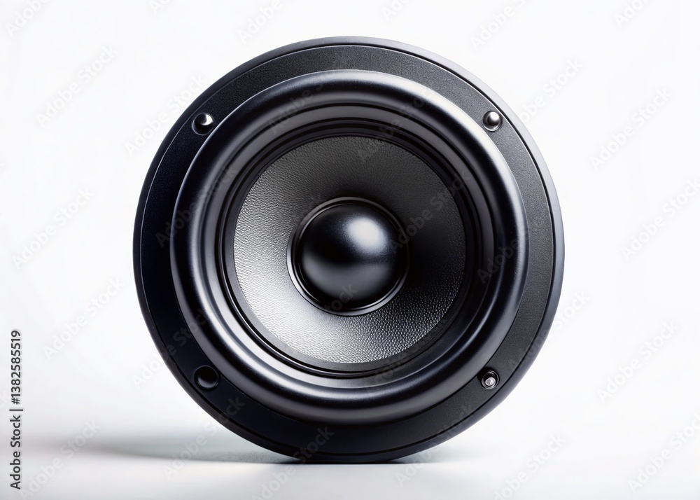 Black Speaker Silhouette, Isolated White Background - High-Resolution Stock Photo Black Speaker Silhouette, Isolated White Background - High-Resolution Stock Photo