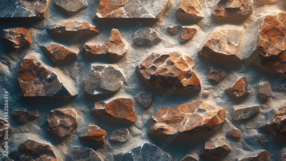 Seamless texture of a stone wall. Seamless background.